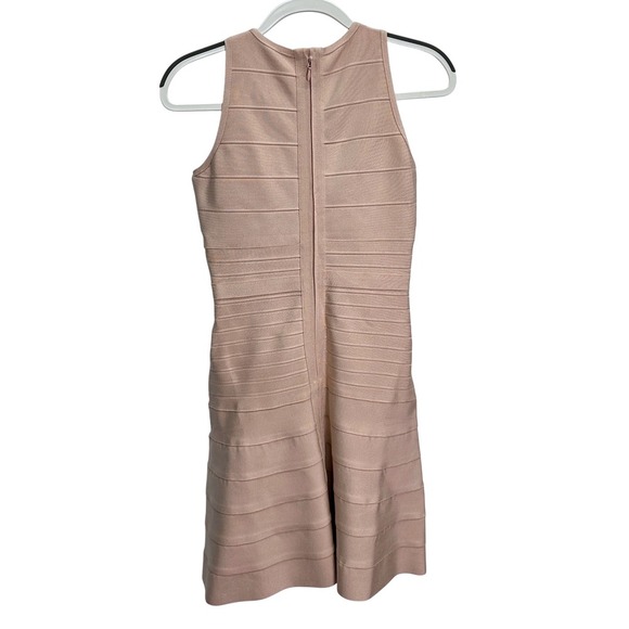 ELLIATT x Revolve Hera Dress Blush Pink Cutout Bandage Bodycon Flare Size L New - Picture 4 of 11